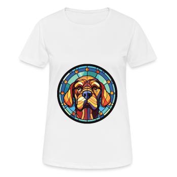 Córdoba Kampfhund Rasse Aquarell Illustration - Frauen T-Shirt atmungsaktiv - Weiß - Vorne - AI Model Female 172 dark (172cm)