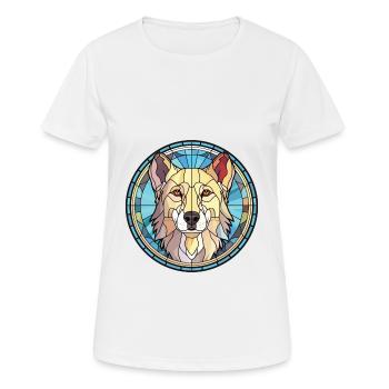 Anatolian Shephard Dog Breed Colorful Watercolor - Women's Breathable T-Shirt - white - Front - AI Model Female 172 dark (172cm)
