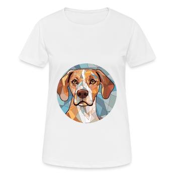 Istrie chien à poil court chien race aquarelle - T-shirt respirant Femme - blanc - Devant - AI Model Female 172 dark (172cm)
