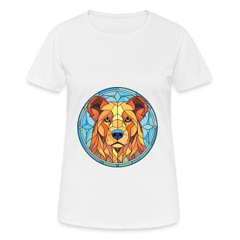 Tahltan Bär Hund Rasse Aquarell Illustration - Frauen T-Shirt atmungsaktiv - Weiß - Vorne - AI Model Female 172 dark (172cm)