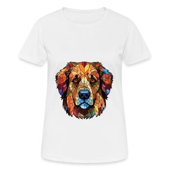 Rumänischer Mioritischer Schäferhund Rasse Aquarell - Frauen T-Shirt atmungsaktiv - Weiß - Vorne - AI Model Female 172 dark (172cm)