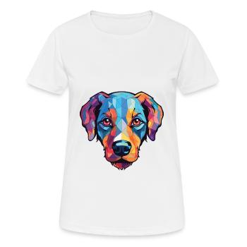 Perro de Presa Mallorquinische Hunderasse Aquarell - Frauen T-Shirt atmungsaktiv - Weiß - Vorne - AI Model Female 172 dark (172cm)