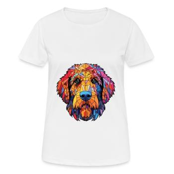 Schillerstovare Dog Breed Watercolor Illustration - Women's Breathable T-Shirt - white - Front - AI Model Female 172 dark (172cm)