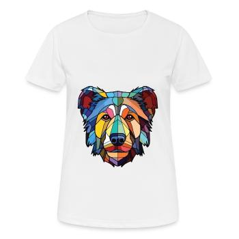 Tahltan Bär Hund Rasse Aquarell Illustration - Frauen T-Shirt atmungsaktiv - Weiß - Vorne - AI Model Female 172 dark (172cm)