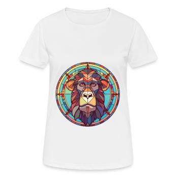 Babouin aquarelle colorée Animal animal de compagnie Illustration - T-shirt respirant Femme - blanc - Devant - AI Model Female 172 dark (172cm)