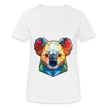 Koala buntes Aquarell Tier Haustier Illustration - Frauen T-Shirt atmungsaktiv - Weiß - Vorne - AI Model Female 172 dark (172cm)