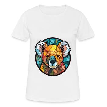 Koala buntes Aquarell Tier Haustier Illustration - Frauen T-Shirt atmungsaktiv - Weiß - Vorne - AI Model Female 172 dark (172cm)