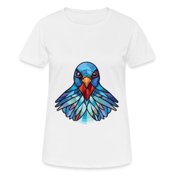 Taube buntes Aquarell Tier Haustier Illustration - Frauen T-Shirt atmungsaktiv - Weiß - Vorne - AI Model Female 172 dark (172cm)