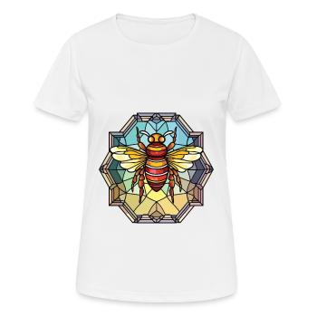 Biene buntes Aquarell Tier Haustier Illustration - Frauen T-Shirt atmungsaktiv - Weiß - Vorne - AI Model Female 172 dark (172cm)