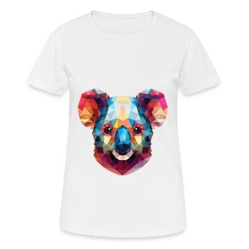 Koala buntes Aquarell Tier Haustier Illustration - Frauen T-Shirt atmungsaktiv - Weiß - Vorne - AI Model Female 172 dark (172cm)