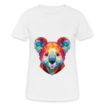 Koala buntes Aquarell Tier Haustier Illustration - Frauen T-Shirt atmungsaktiv - Weiß - Vorne - AI Model Female 172 dark (172cm)