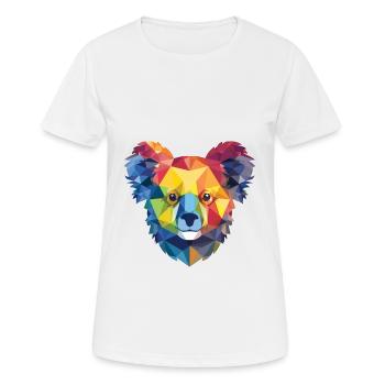 Koala buntes Aquarell Tier Haustier Illustration - Frauen T-Shirt atmungsaktiv - Weiß - Vorne - AI Model Female 172 dark (172cm)