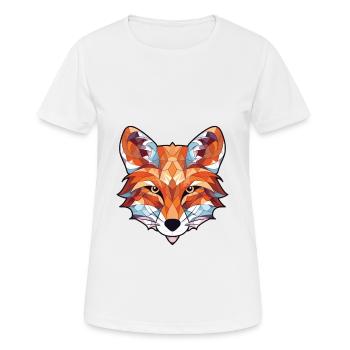 Fuchs buntes Aquarell Tier Haustier Illustration - Frauen T-Shirt atmungsaktiv - Weiß - Vorne - AI Model Female 172 dark (172cm)