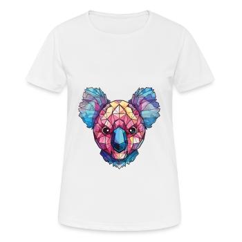 Koala buntes Aquarell Tier Haustier Illustration - Frauen T-Shirt atmungsaktiv - Weiß - Vorne - AI Model Female 172 dark (172cm)