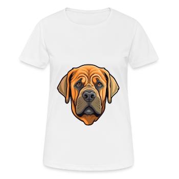 Mallorca Mastiff Dog Breed Cartoon Kawaii Illustra - Women's Breathable T-Shirt - white - Front - AI Model Female 172 dark (172cm)