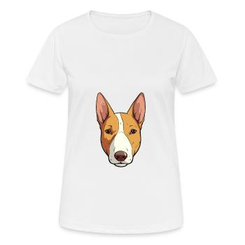 Miniatur Bullterrier Hunderasse Cartoon Kawaii Il - Frauen T-Shirt atmungsaktiv - Weiß - Vorne - AI Model Female 172 dark (172cm)