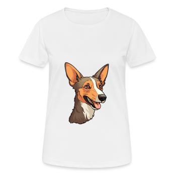 Mallorca Ratter Hunderasse Cartoon Kawaii Illustrati - Frauen T-Shirt atmungsaktiv - Weiß - Vorne - AI Model Female 172 dark (172cm)