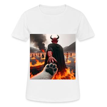 Folgt mir in den Abgrund - Infernal Devil's Pact #19 - Frauen T-Shirt atmungsaktiv - Weiß - Vorne - AI Model Female 172 dark (172cm)