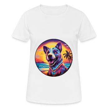 Bongo Aquarelle Colorée Dessin Animé Kawaii Animal - T-shirt respirant Femme - blanc - Devant - AI Model Female 172 dark (172cm)