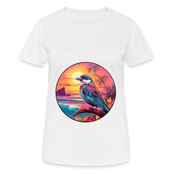 Sperling Buntes Aquarell Cartoon Kawaii Tier - Frauen T-Shirt atmungsaktiv - Weiß - Vorne - AI Model Female 172 dark (172cm)