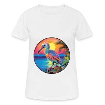 Kiwi Vogel Buntes Aquarell Cartoon Kawaii Haustier - Frauen T-Shirt atmungsaktiv - Weiß - Vorne - AI Model Female 172 dark (172cm)