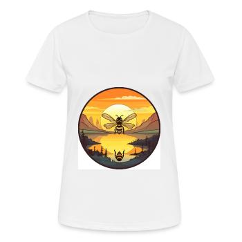 Biene buntes Aquarell Cartoon Kawaii Tier - Frauen T-Shirt atmungsaktiv - Weiß - Vorne - AI Model Female 172 dark (172cm)