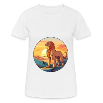 Chimera Colorful Watercolor Cartoon Kawaii Animal - Women's Breathable T-Shirt - white - Front - AI Model Female 172 dark (172cm)