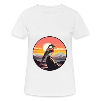 Sperling Buntes Aquarell Cartoon Kawaii Tier - Frauen T-Shirt atmungsaktiv - Weiß - Vorne - AI Model Female 172 dark (172cm)
