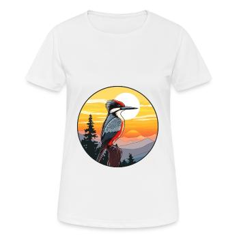 Pic Aquarelle Colorée Dessin Animé Kawaii Pet - T-shirt respirant Femme - blanc - Devant - AI Model Female 172 dark (172cm)