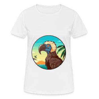 vautour aquarelle dessin animé Kawaii Clipart Animal - T-shirt respirant Femme - blanc - Devant - AI Model Female 172 dark (172cm)