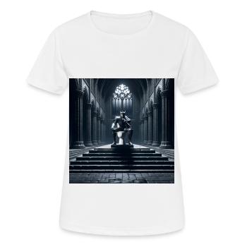 Fart Souls - Hollow Knight on Porcelain Throne #10 - Women's Breathable T-Shirt - white - Front - AI Model Female 172 dark (172cm)