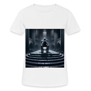 Furzseelen - Hohler Ritter auf Porzellanthron #11 - Frauen T-Shirt atmungsaktiv - Weiß - Vorne - AI Model Female 172 dark (172cm)