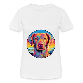 Alano Espanol Dog Breed Colorful Cartoon Watercolo - Women's Breathable T-Shirt - white - Front - AI Model Female 172 dark (172cm)