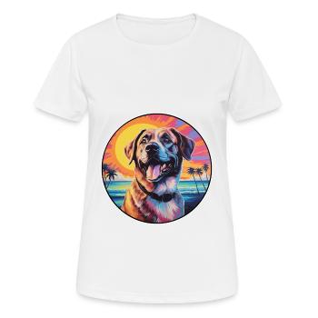 Anatolian Shepherd Dog Breed Colorful Cartoon Wate - Women's Breathable T-Shirt - white - Front - AI Model Female 172 dark (172cm)