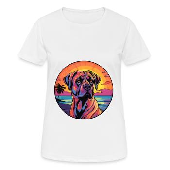 Boerboel Dog Breed Colorful Cartoon Watercolor - Women's Breathable T-Shirt - white - Front - AI Model Female 172 dark (172cm)