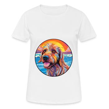 Griffon Fauve De Bretagne Dog Breed Colorful Carto - Women's Breathable T-Shirt - white - Front - AI Model Female 172 dark (172cm)