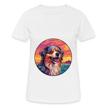 Himalayan Sheepdog Dog Breed Colorful Cartoon Wate - Women's Breathable T-Shirt - white - Front - AI Model Female 172 dark (172cm)