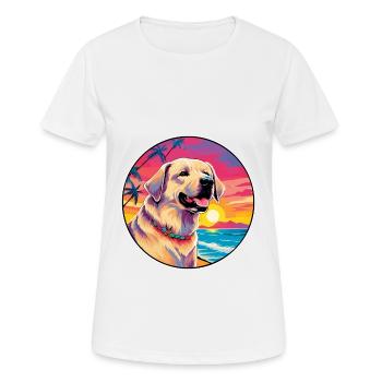 Kangal Dog Breed Coloré Cartoon Aquarelle - T-shirt respirant Femme - blanc - Devant - AI Model Female 172 dark (172cm)