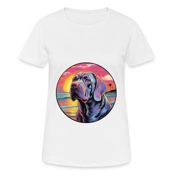 Neapolitan Mastiff Dog Breed Colorful Cartoon Wate - Women's Breathable T-Shirt - white - Front - AI Model Female 172 dark (172cm)