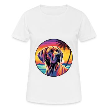 Spanish Mastiff Dog Breed Colorful Cartoon Waterco - Women's Breathable T-Shirt - white - Front - AI Model Female 172 dark (172cm)