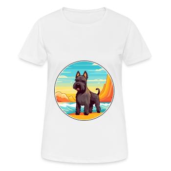 schottischer terrier hunderasse cartoon kawaii clipart - Frauen T-Shirt atmungsaktiv - Weiß - Vorne - AI Model Female 172 dark (172cm)