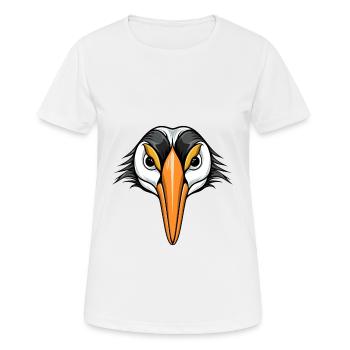 Avocet Colorful Watercolor Cartoon Kawaii Animal - Women's Breathable T-Shirt - white - Front - AI Model Female 172 dark (172cm)