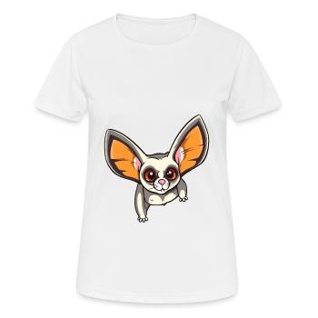 Sugar Glider Aquarelle Colorée Dessin Animé Kawaii An - T-shirt respirant Femme - blanc - Devant - AI Model Female 172 dark (172cm)