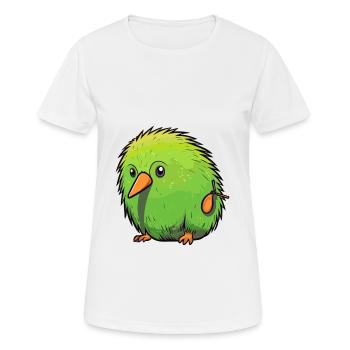 Kiwi Haustier Buntes Aquarell Cartoon Kawaii Tier - Frauen T-Shirt atmungsaktiv - Weiß - Vorne - AI Model Female 172 dark (172cm)