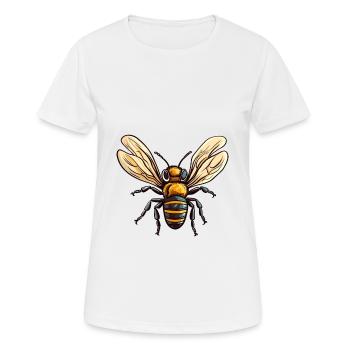 Abeille Aquarelle Colorée Dessin Animé Kawaii Animal - T-shirt respirant Femme - blanc - Devant - AI Model Female 172 dark (172cm)
