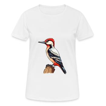 Pic Aquarelle Colorée Dessin Animé Kawaii Anim - T-shirt respirant Femme - blanc - Devant - AI Model Female 172 dark (172cm)