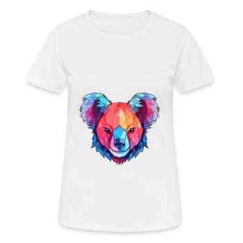 Koala Aquarelle Colorée Dessin Animé Kawaii Animal - T-shirt respirant Femme - blanc - Devant - AI Model Female 172 dark (172cm)