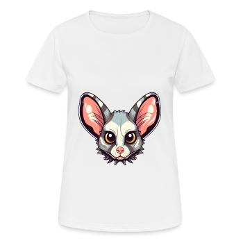 Sugar Glider Aquarelle Colorée Dessin Animé Kawaii An - T-shirt respirant Femme - blanc - Devant - AI Model Female 172 dark (172cm)