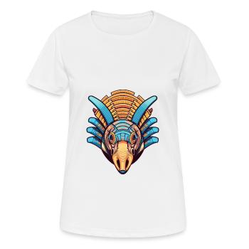 Gürteltier Bunte Aquarell-Karikatur Kawaii Anima - Frauen T-Shirt atmungsaktiv - Weiß - Vorne - AI Model Female 172 dark (172cm)