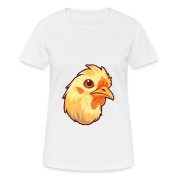 Chick Pet Colorful Watercolor Cartoon Kawaii Anima - Women's Breathable T-Shirt - white - Front - AI Model Female 172 dark (172cm)